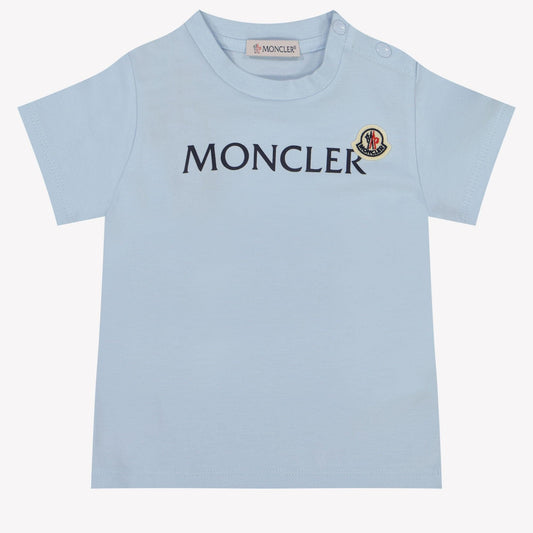 Moncler Baby Boy T-Shirt In Licht Blauw