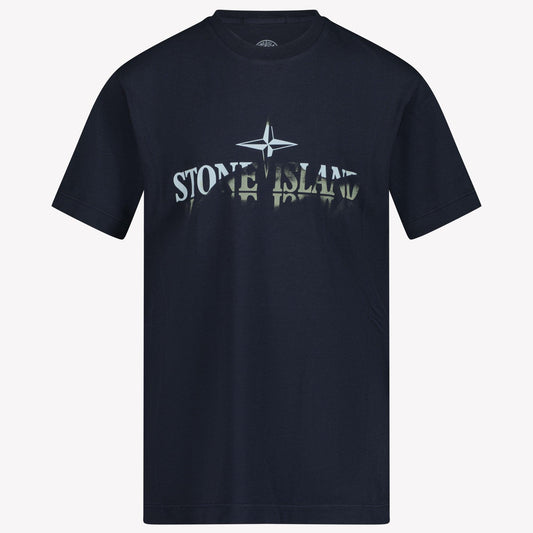 Kids Stone Island - Boy T-Shirt In Navy