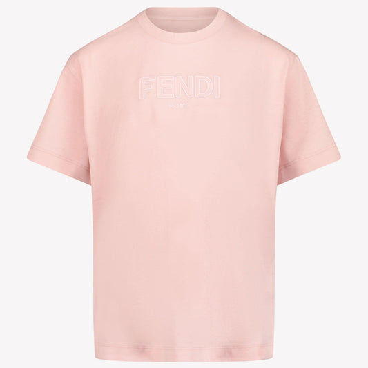 Fendi Kids Girls T-Shirt In Licht Roze