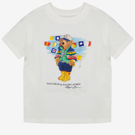 Ralph Lauren Baby Boy T-Shirt In Wit
