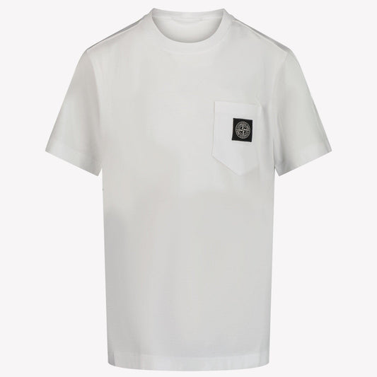 Kids Stone Island - Boy T-Shirt In Wit
