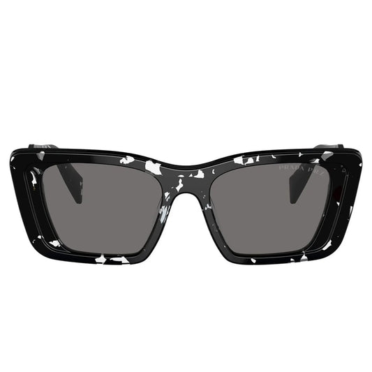 Prada PR 08YS 15S5Z1 Black Crystal Tortoise Polarised Sunglasses