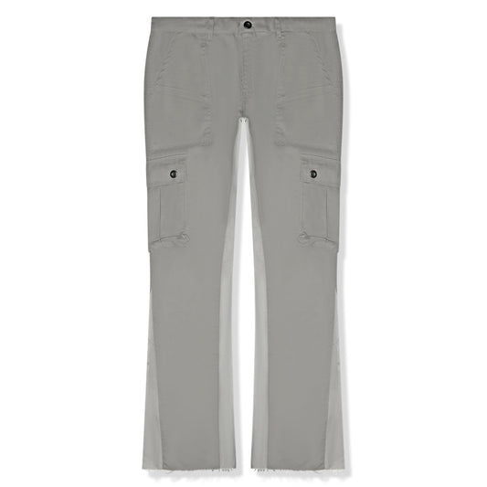 Suavo World Cargo Flare Trousers Grey