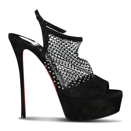 Plougesta Alta Strass Fishnet Heels