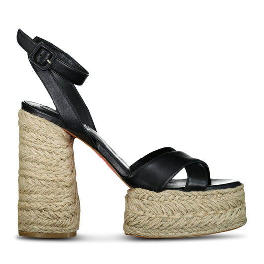 Super Maria Linen Sole Black